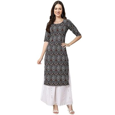 Women Cotton Relaxed Fit Floral Print Peplum Fancy